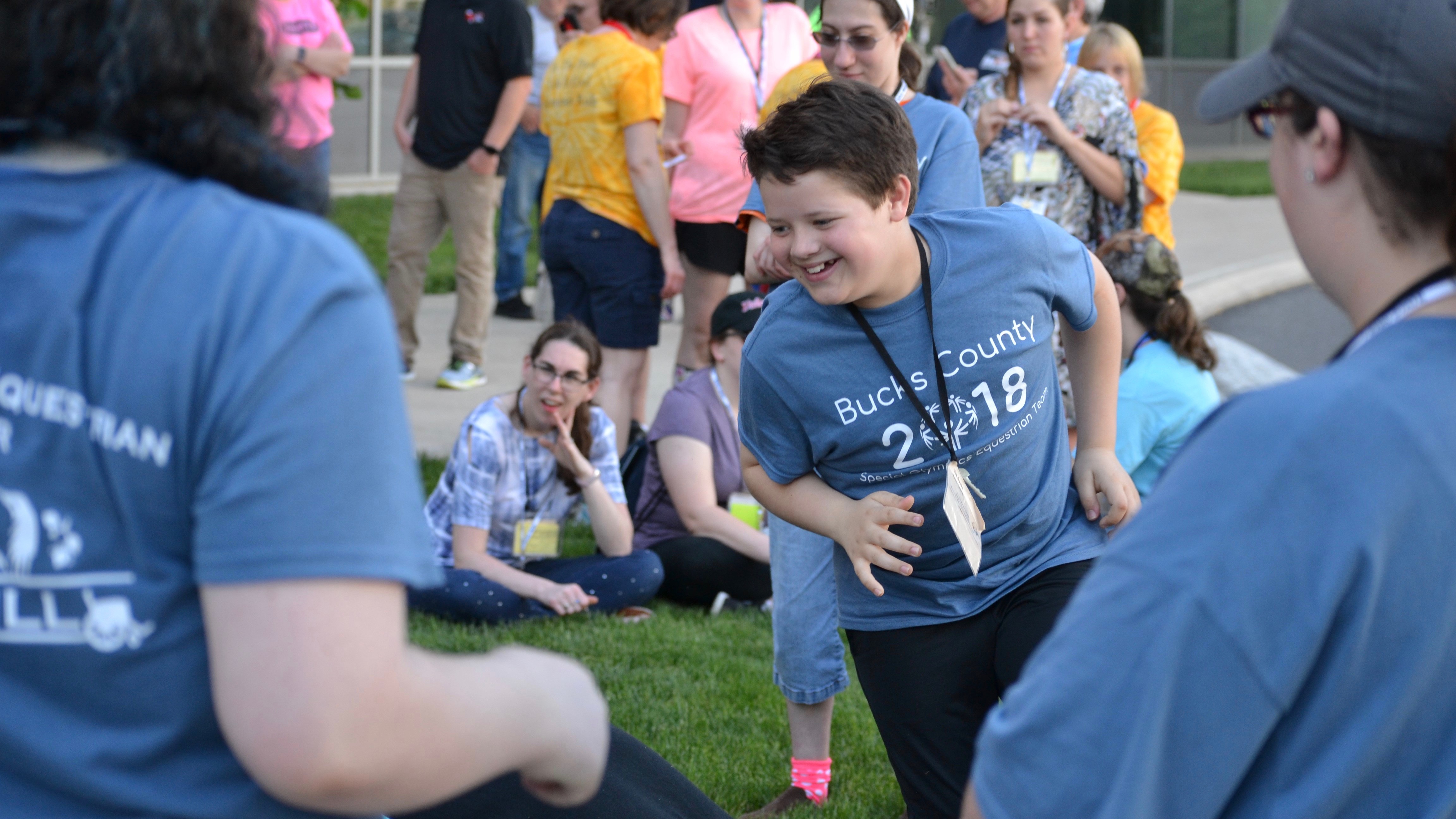 a bunch of kids playing