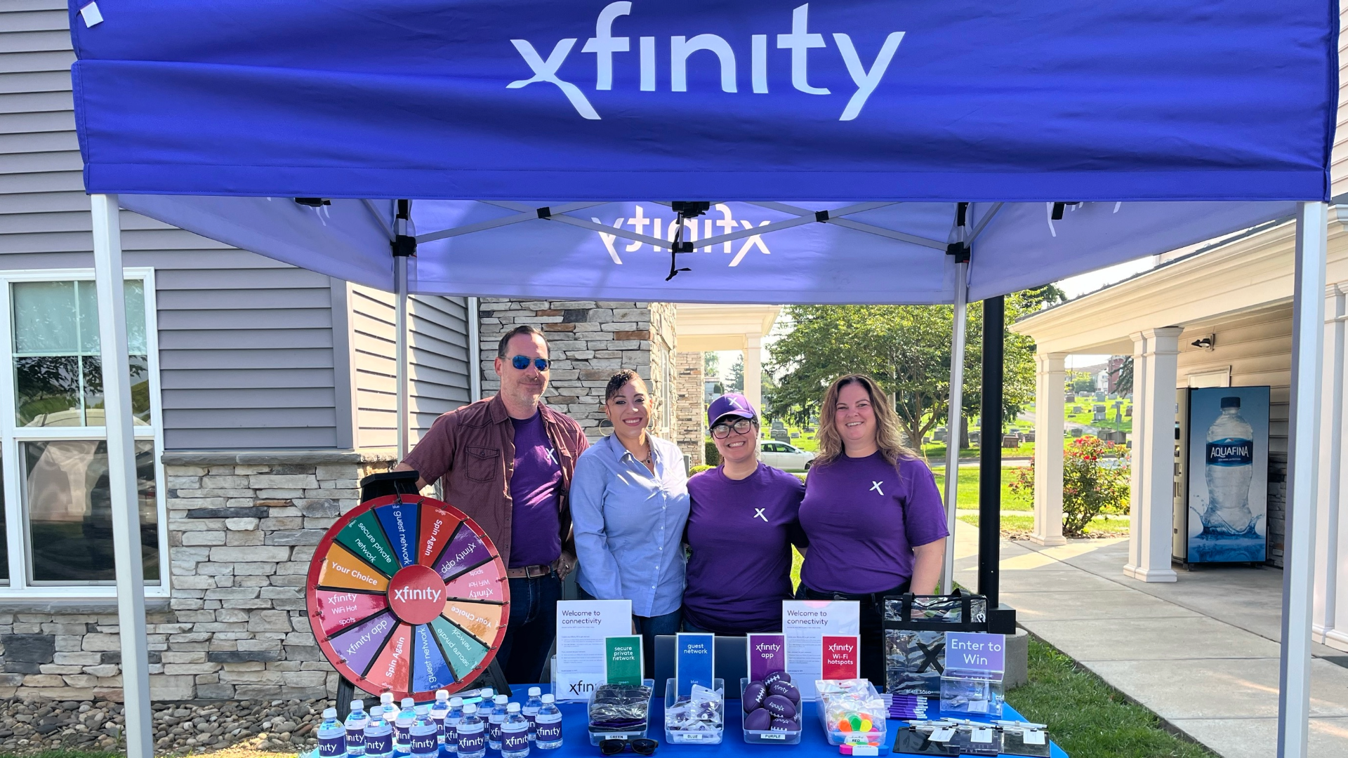 Xfinity on Campus team at Penn State Harrisburg move-in event